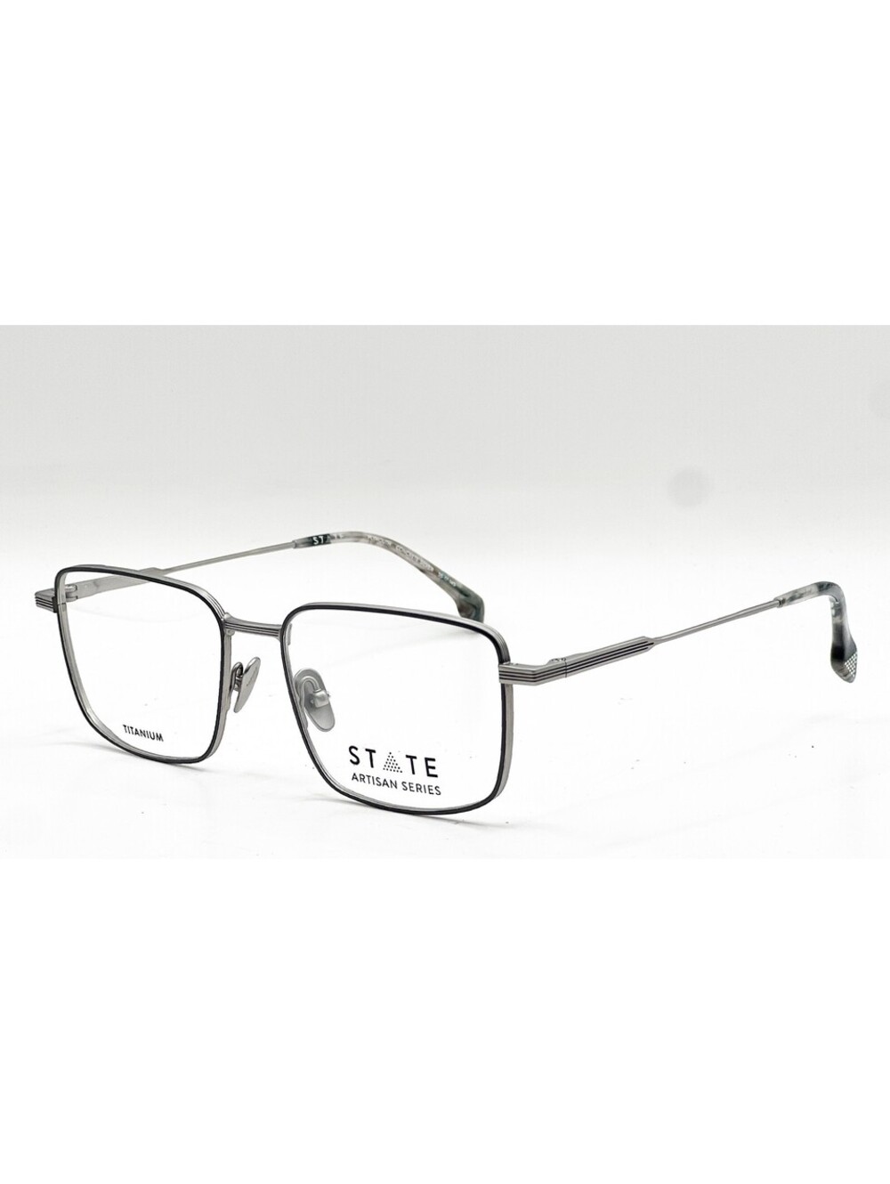 State Plymouth Concrete Silver Authentic Eyeglasses 55-17-145